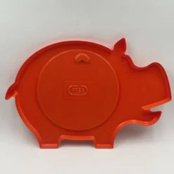 Miroir mural Space Age en forme d'hippopotame Poss Danemark, années 1960/70