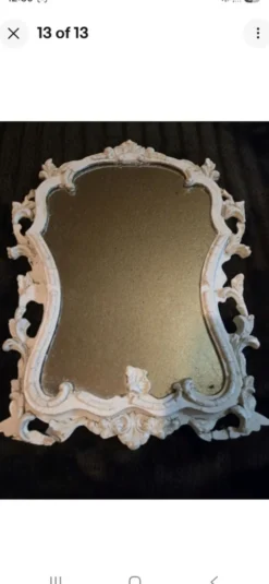 Miroir mural vintage baroque / rococo – Cadre orné shabby chic