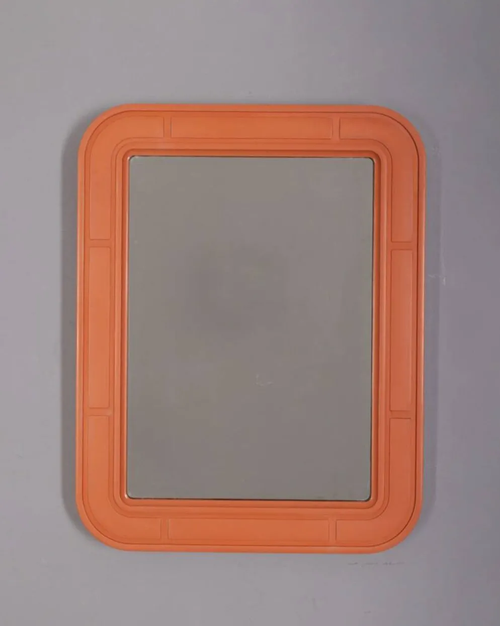 Miroir mural vintage orange par Carrara Matta, années 1970