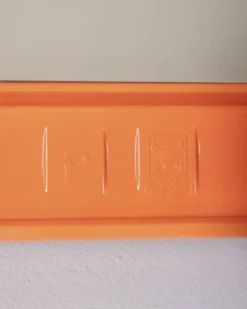Miroir mural vintage orange par Carrara Matta, années 1970