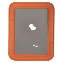 Miroir mural vintage orange par Carrara Matta, années 1970