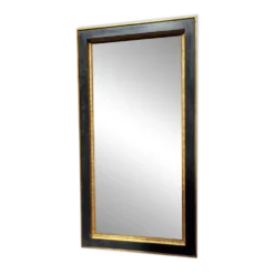Miroir noir et dore de style art deco