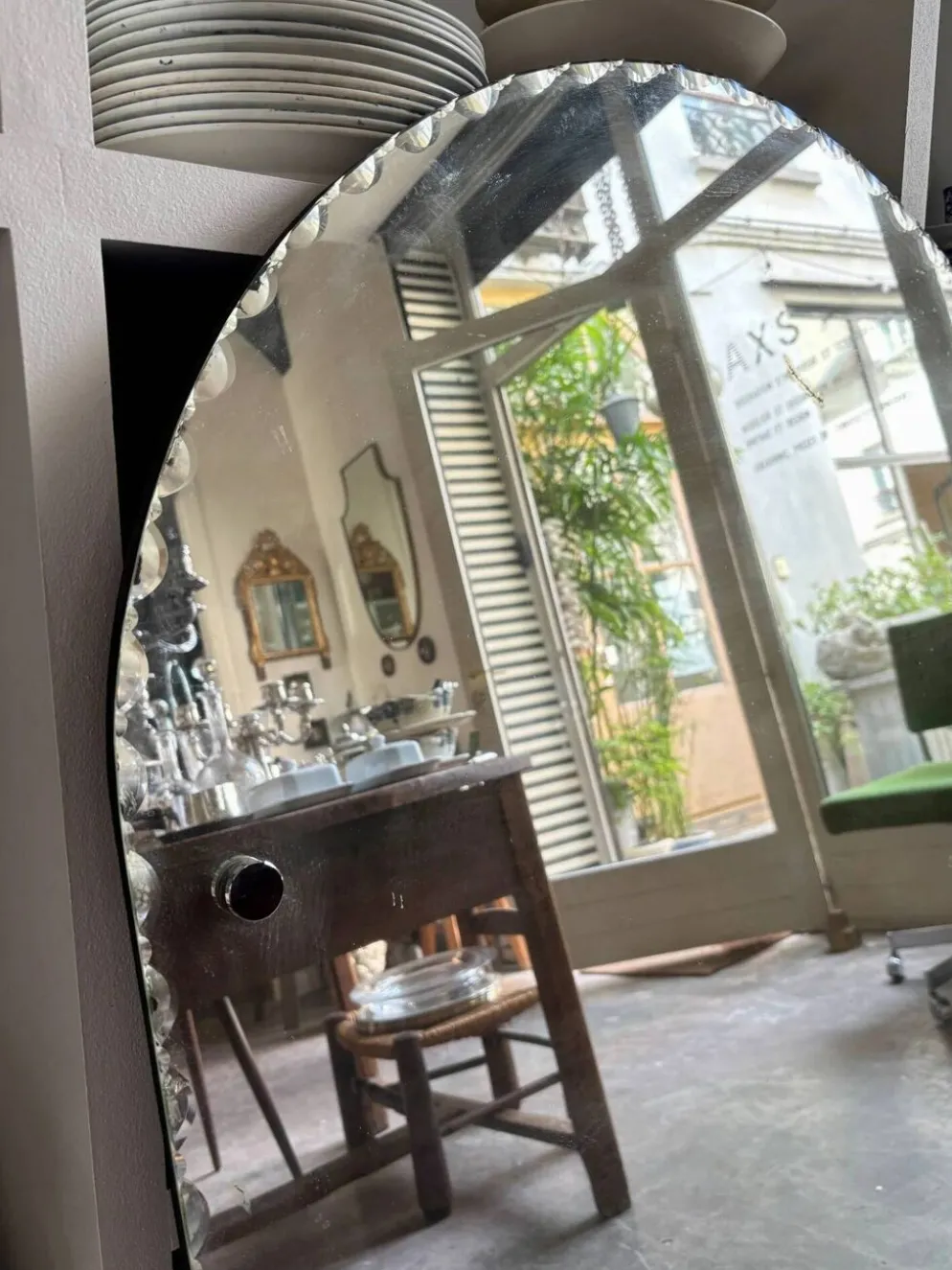 Miroir oblong biseauté ⌀ 110 x 81 cm