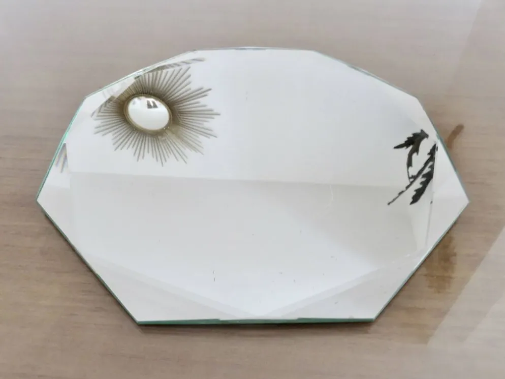 Miroir octogonal biseauté, années 40-50
