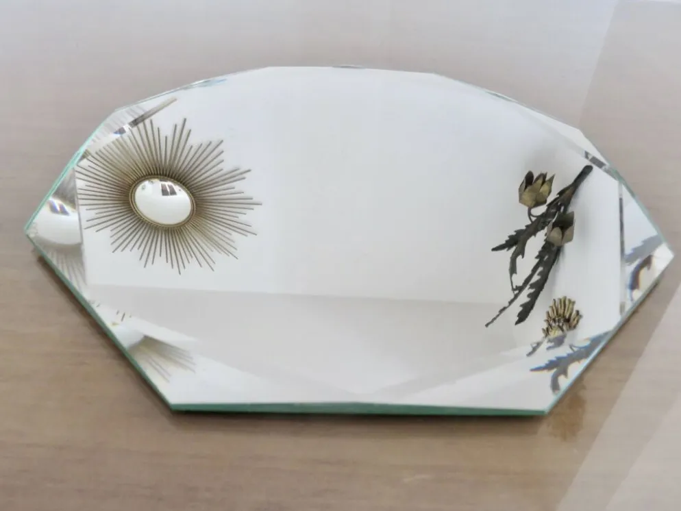 Miroir octogonal biseauté, années 40-50