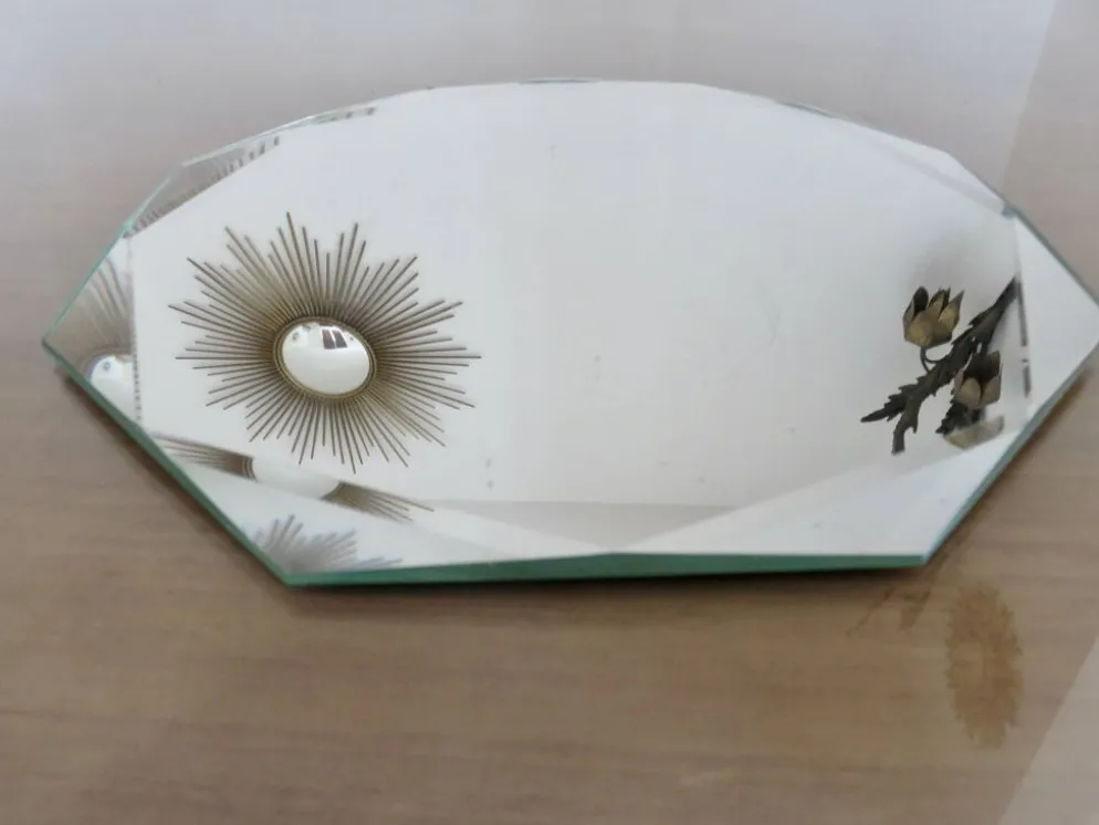 Miroir octogonal biseauté, années 40-50