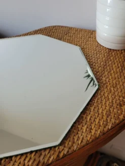 Miroir octogonal biseauté à poser