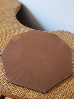 Miroir octogonal biseauté à poser