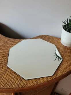 Miroir octogonal biseauté à poser