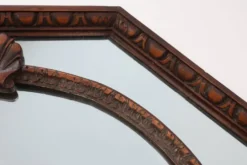 Miroir octogonal en bois Art Déco, France vers 1920