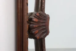 Miroir octogonal en bois Art Déco, France vers 1920