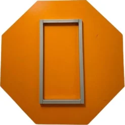 Miroir octogonal vintage en verre biseauté, Italie années 60
