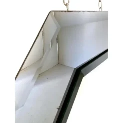 Miroir octogonal vintage en verre biseauté, Italie années 60