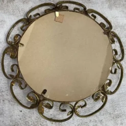 Miroir oeil de sorcière vintage 43 cm , années 60