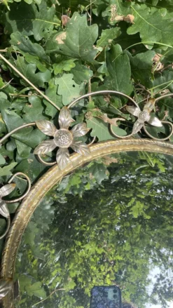 Miroir oeil de sorcière vintage 43 cm , années 60