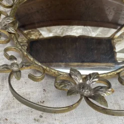 Miroir oeil de sorcière vintage 43 cm , années 60