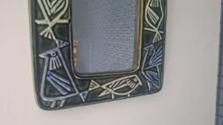 Miroir Oiseaux En Céramique Lisa Larson Série Harlequin/ Gustavsberg (