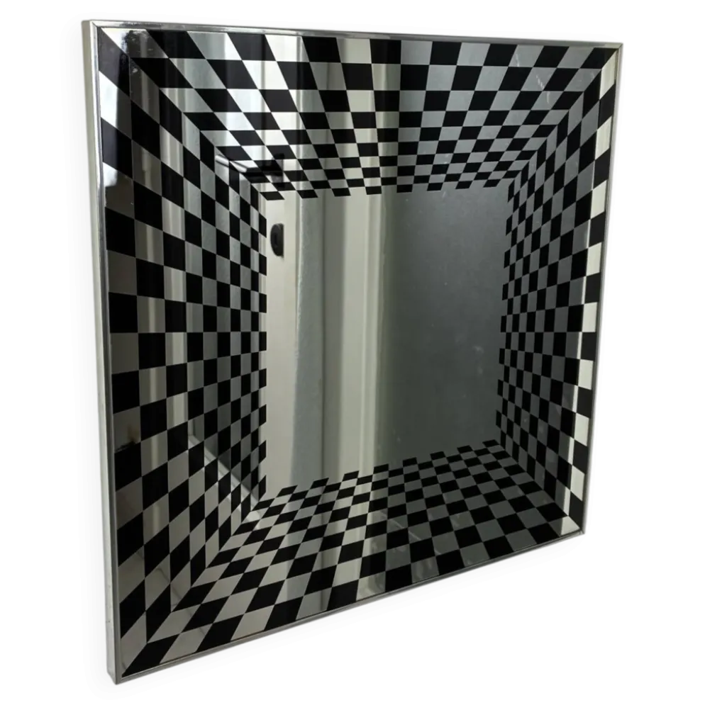 Miroir Op Art vintage par Deknudt
