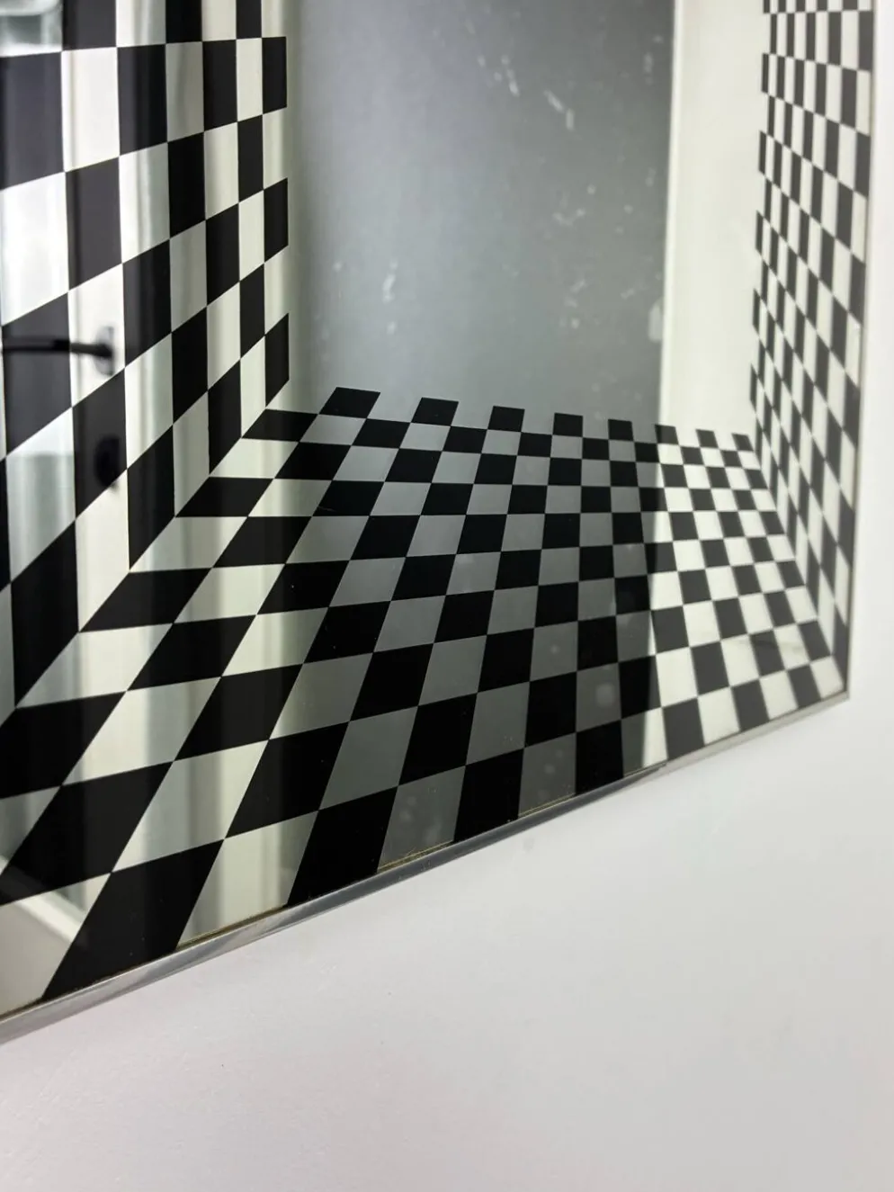 Miroir Op Art vintage par Deknudt