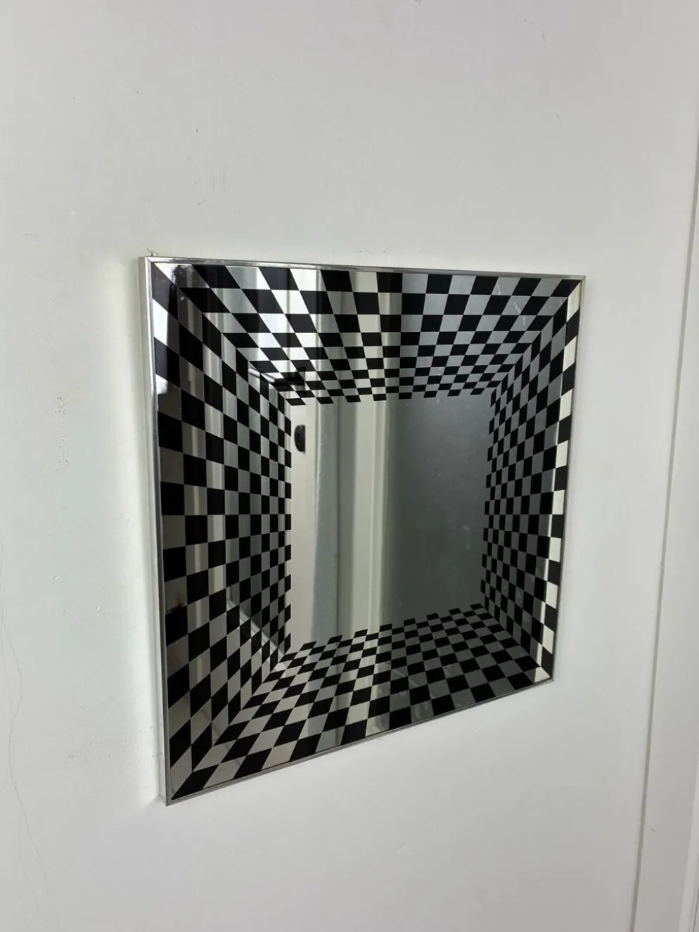 Miroir Op Art vintage par Deknudt