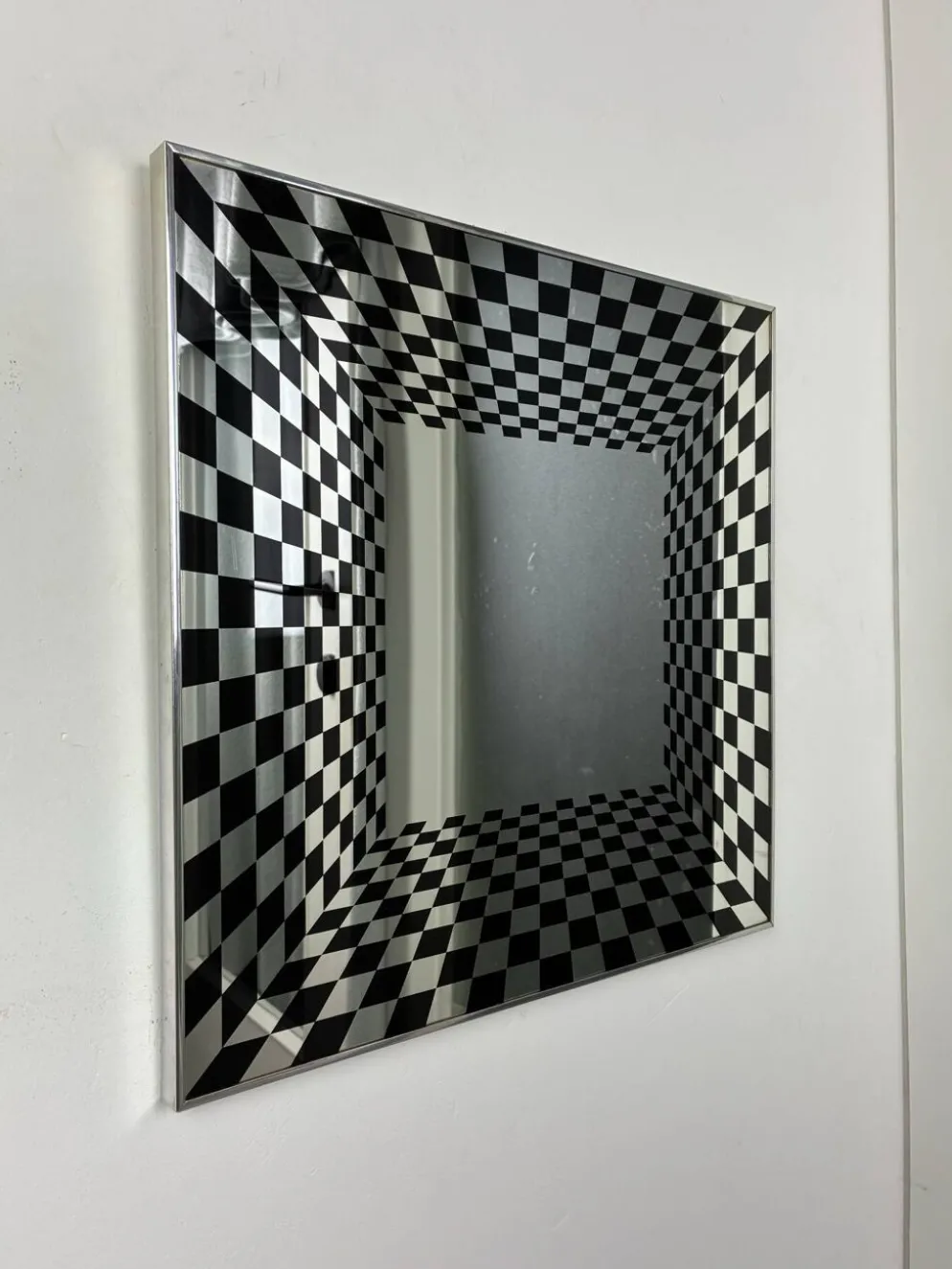 Miroir Op Art vintage par Deknudt