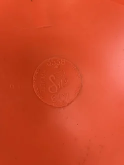 Miroir orange vintage