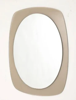 Miroir organique vintage années 1970 – Design moderniste