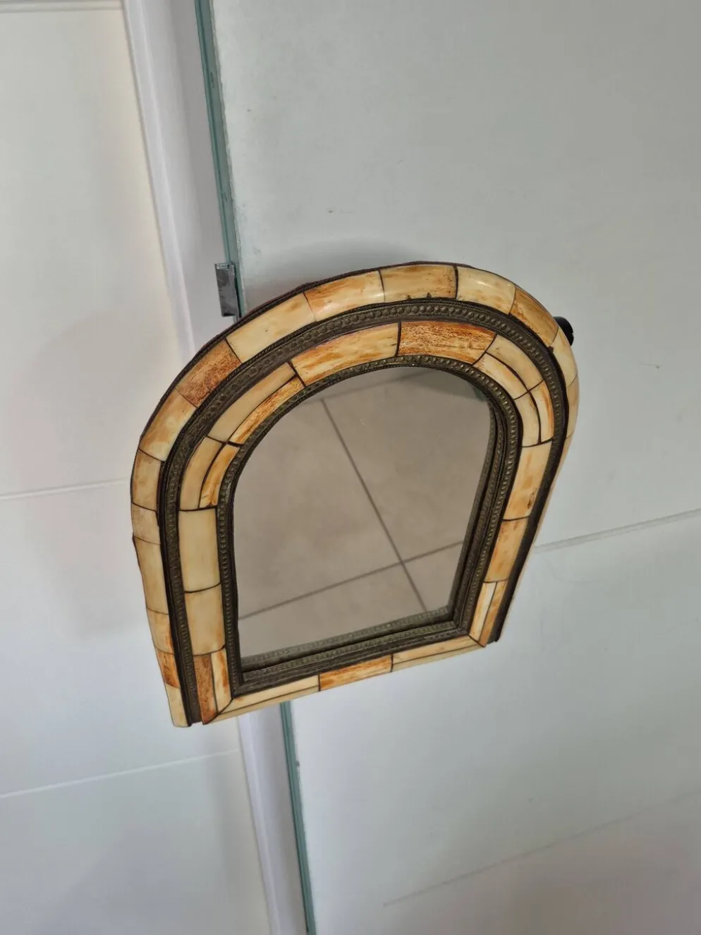 Miroir oriental ancien laiton – forme arche