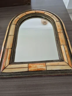 Miroir oriental ancien laiton – forme arche