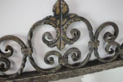 Miroir ornemental en fer forgé MOKO Praha, Tchécoslovaquie, milieu du 20ème siècle