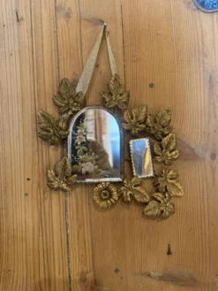 Miroir ornement laiton