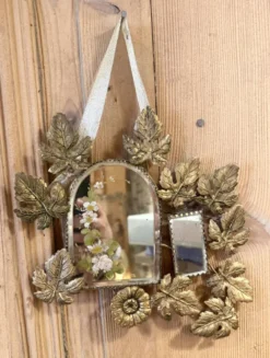 Miroir ornement laiton