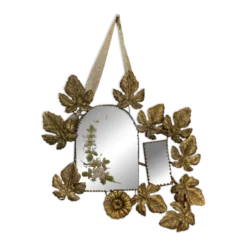 Miroir ornement laiton