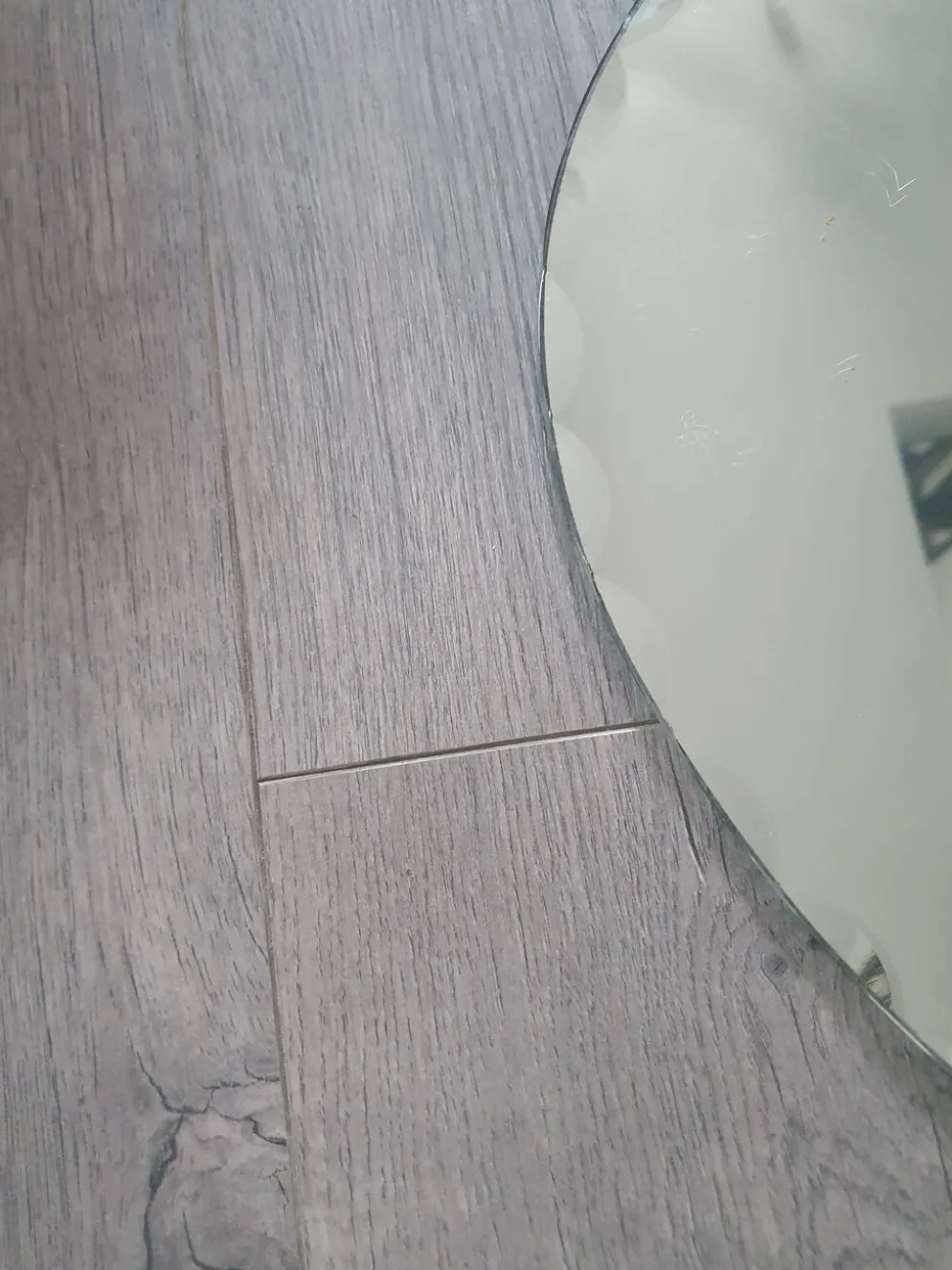 Miroir oval biseauté 60 42 vintage