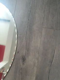 Miroir oval biseauté 60 42 vintage