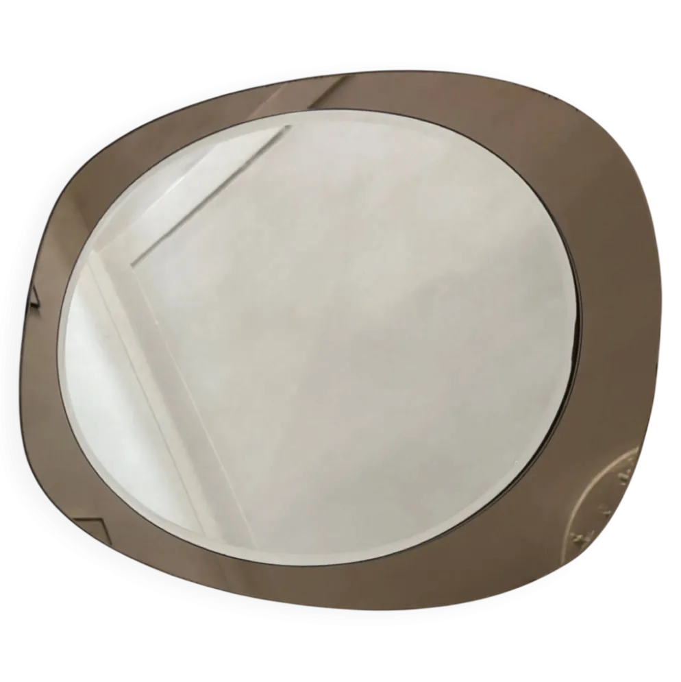 Miroir ovale années 70