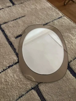 Miroir ovale années 70