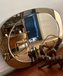 Miroir ovale années 70