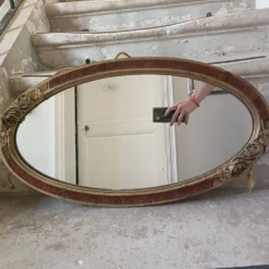 Miroir ovale Art Déco