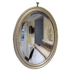Miroir ovale biseauté