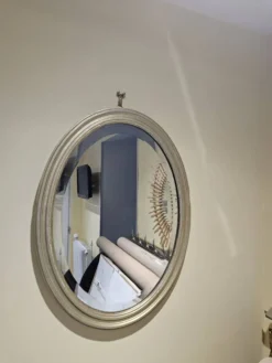 Miroir ovale biseauté