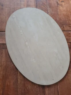 Miroir ovale biseauté à poser