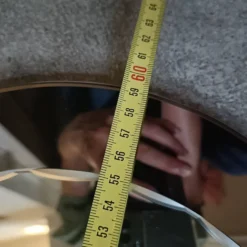 Miroir ovale biseauté seventies