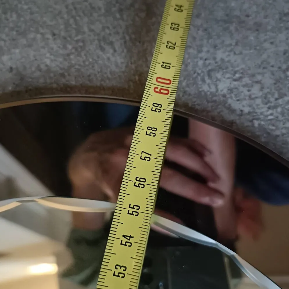 Miroir ovale biseauté seventies