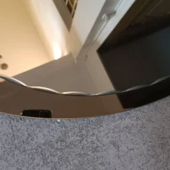 Miroir ovale biseauté seventies
