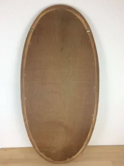 Miroir ovale cerclage bois massif 93 x 46 cm