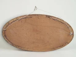 Miroir ovale en bois doré, style Louis XVI