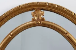 Miroir ovale incliné de style néoclassique du 20e siècle par Deknudt, Belgique