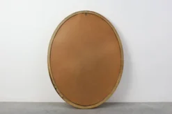 Miroir ovale incliné de style néoclassique du 20e siècle par Deknudt, Belgique