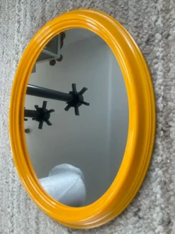 Miroir ovale vintage années 70